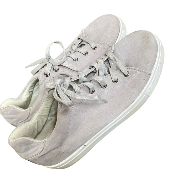 ANDRE Gray Suede Sneakers Lace-Up EU40 Made In Italy - Picture 1 of 9